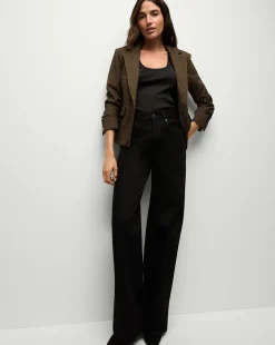 Aaliyah Knit Jacket in Acorn/Black