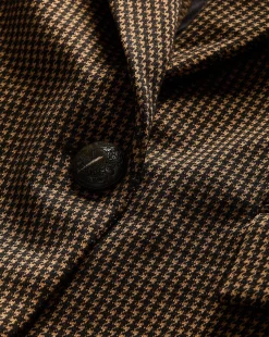 Aaliyah Knit Jacket in Acorn/Black