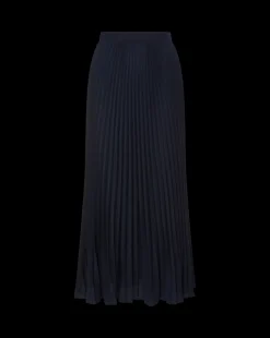 Addi Pleated Skirt in Navy