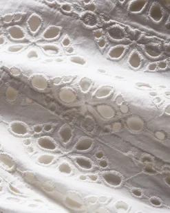 Aderes Cotton Eyelet Shirt in White