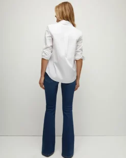 Amelia Button-Down Shirt in White