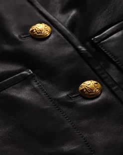 Andrea Leather Jacket in Black