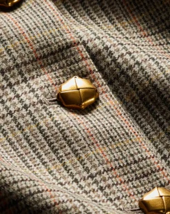 Andrea Plaid Jacket in Russet Multi