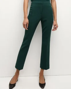 Arte High Waisted Pant in Dark Green