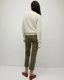 Arya Straight-Leg Pant in Army