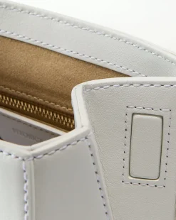 Avenue Bamboo-Handle Bag in Off-White