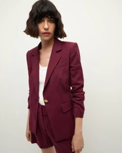 Battista Dickey Jacket in Wine