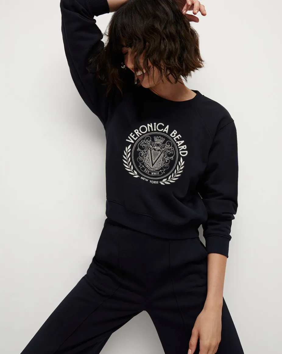 Beaumont Logo Sweatshirt in Navy