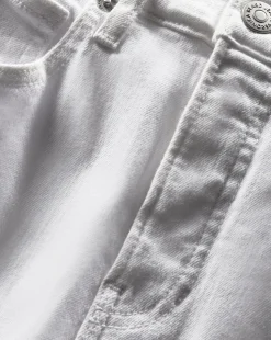 Beverly Skinny Flared White Jeans