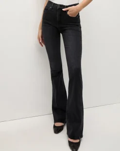 Beverly Skinny-Flare Jean in Washed Onyx