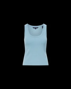Birke Scoop-Neck Tank Top in Light Blue