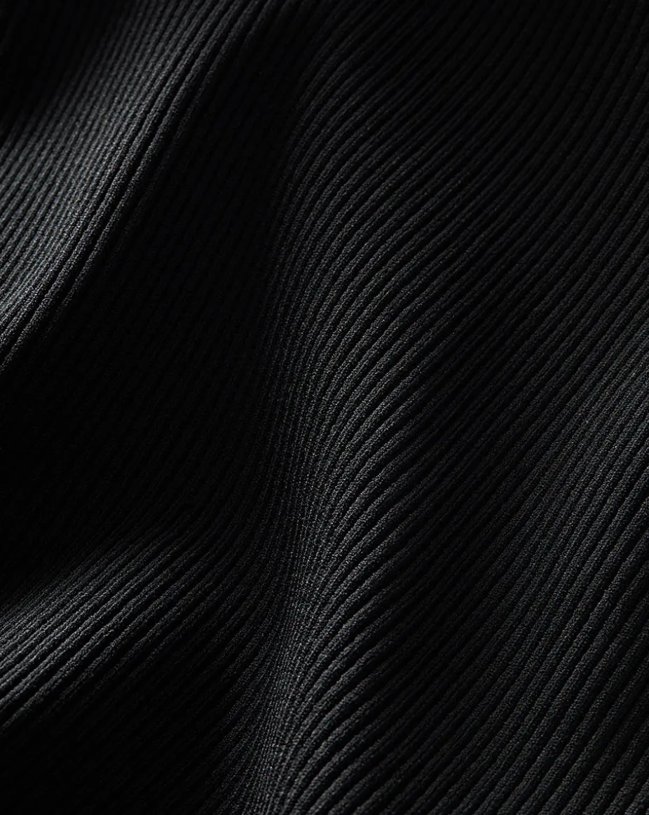 Briggita Knitted Halter Dress in Black