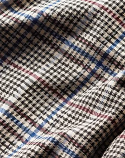 Brixton Plaid Wide-Leg Cropped Pant