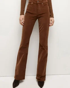 Cameron Corduroy Bootcut Pant in Brown