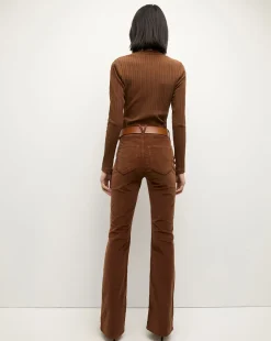 Cameron Corduroy Bootcut Pant in Brown