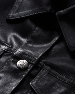Cara Jacket Coated in Black High Gloss