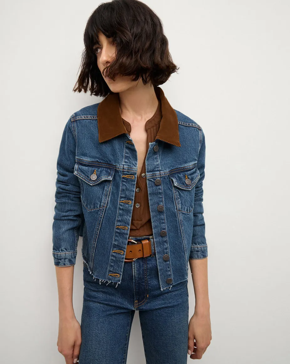 Cara Jean Jacket with Corduroy Collar
