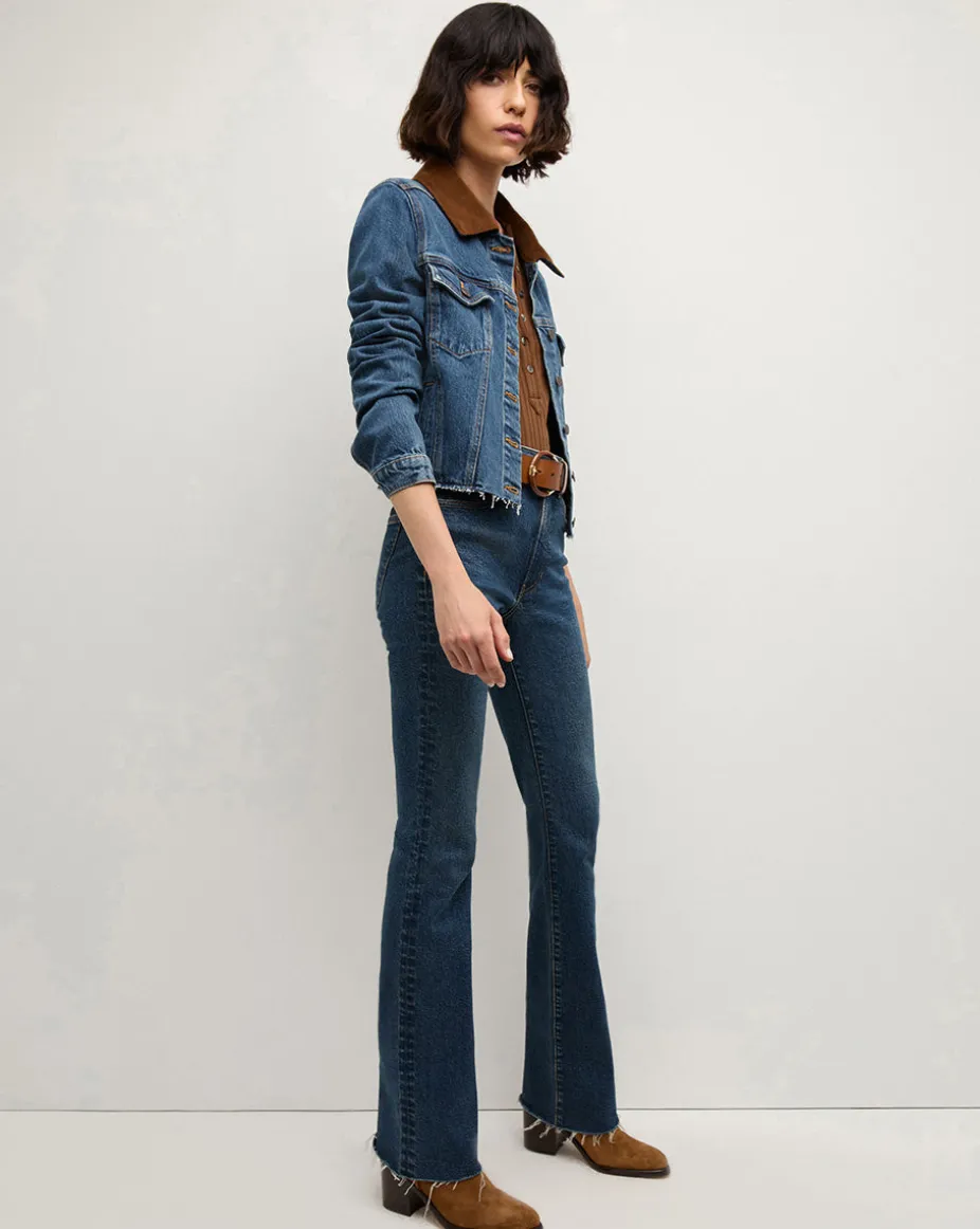Cara Jean Jacket with Corduroy Collar