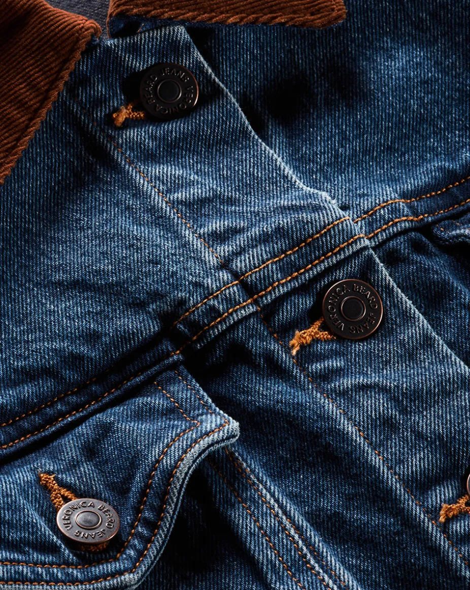 Cara Jean Jacket with Corduroy Collar