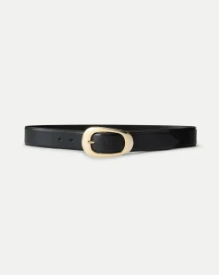 Carlotta Leather Belt in Black