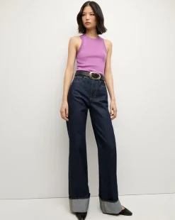 Carlotta Leather Belt in Black