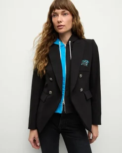 Carolina Panthers Dickey Jacket in Black/Silver