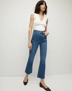Carolina Skinny Kick-Flare Jean in Serendipity
