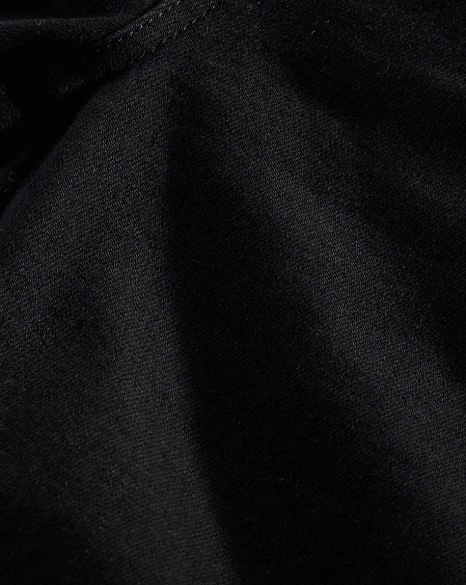 Carson Black Washed Kick-Flare Jeans