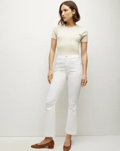 Carson Kick-Flare Jean | Extended in White
