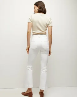 Carson Kick-Flare Jean in White