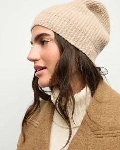 Cashmere Beanie in Oatmeal
