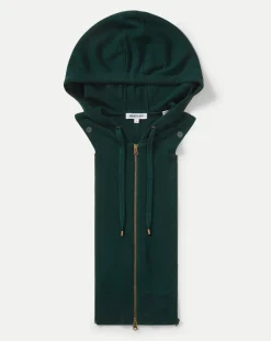 Cashmere Hoodie Dickey in Dark Green