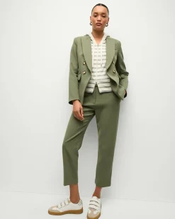 Cashmere Hoodie Dickey in Ivory/Heather Grey