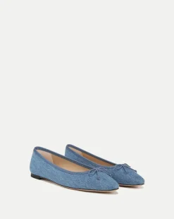 Catherine Denim Ballet Flat in Blue