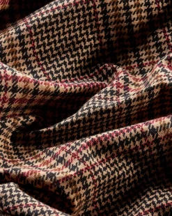 Charissa Plaid Sheath Dress in Camel