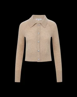 Cheshire Cashmere Cardigan in Oatmeal