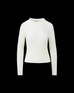 Cheval Merino-Wool Pullover in Ivory