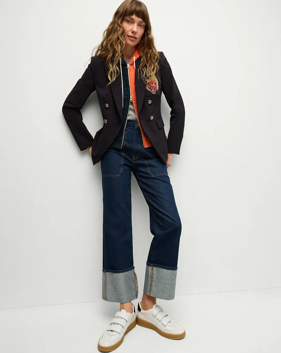 Chicago Bears Dickey Jacket in Navy/Gold