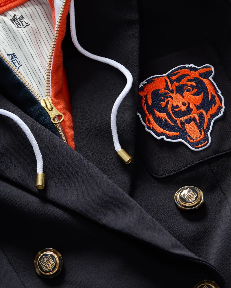 Chicago Bears Dickey Jacket in Navy/Gold