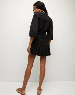 Chrisjen Cotton Eyelet Mini Dress