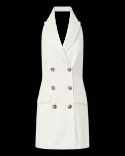 Claridge Blazer Dress in Off-White