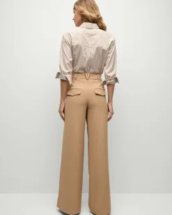 Cole Wide-Leg Pant in Khaki