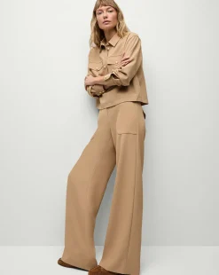 Cole Wide-Leg Pant in Khaki