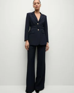 Cole Wide-Leg Pant in Navy
