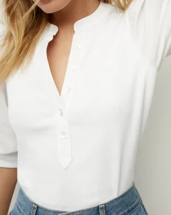 Coralee Puff-Sleeve Tee