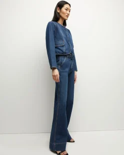 Cordell Denim Jacket in Dusted Oxford