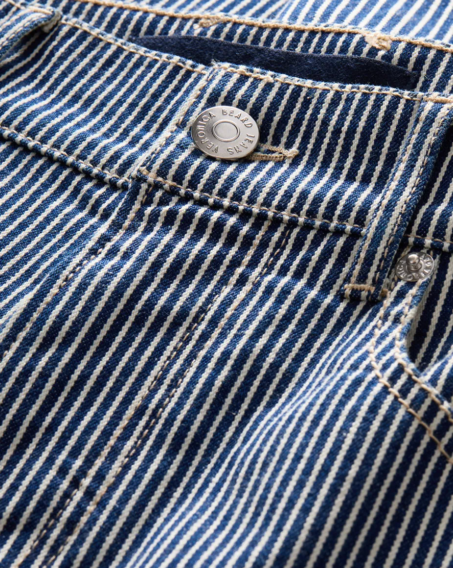 Crosbie Striped Wide-Leg Jean in Solstice Stripe