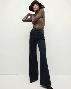 Crosbie Wide-Leg Jeans in Indigo Denim