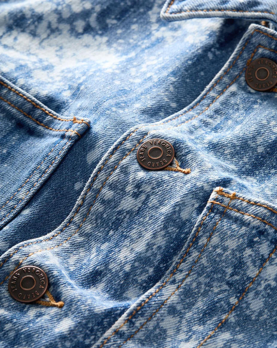 Dahl Acid-Washed Denim Jacket in Sapphire Sun