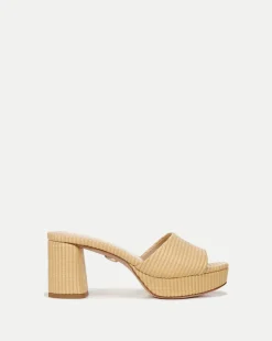 Dali Raffia Platform Heel Sandal